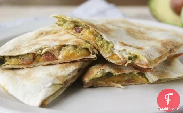 Speck-Guacamole Quesadillas