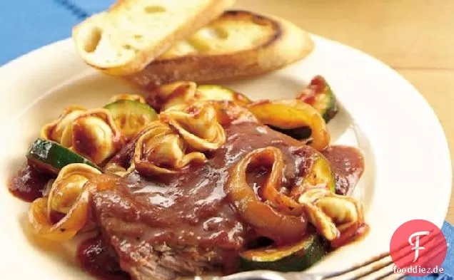 Slow-Cooker Italienisch erstickt Steak
