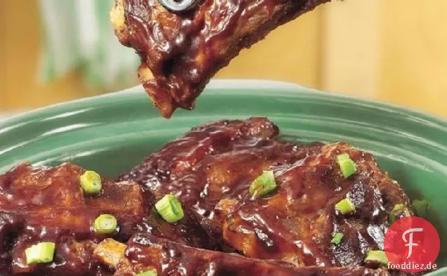 Slow-Cooker Saucy gegrillte Rippen
