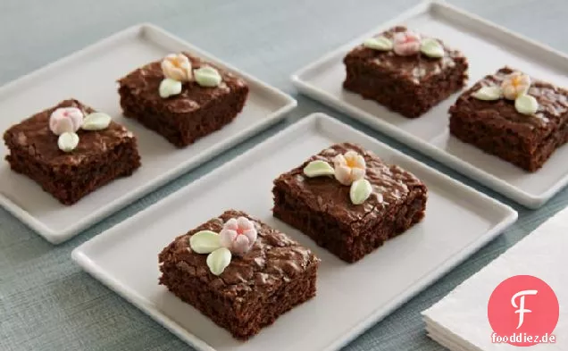 Frühlingsblumen-Brownies