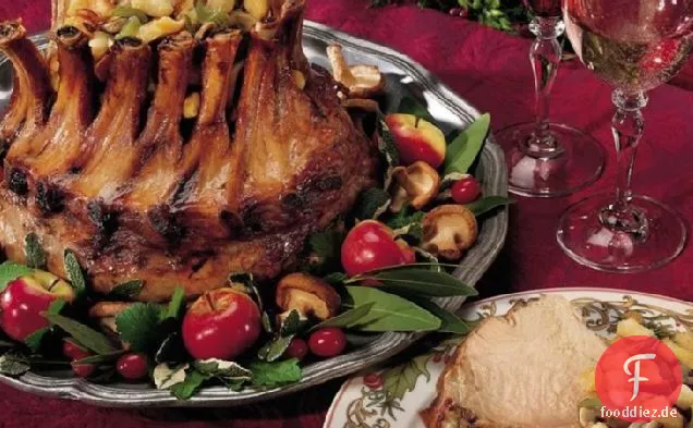 Crown Braten von Schweinefleisch