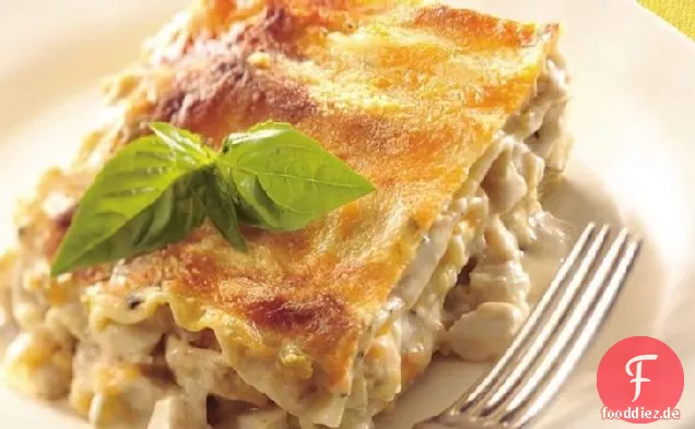 Cremige Hähnchen-Lasagne