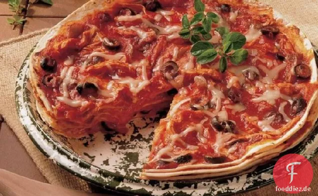 Tortilla-Huhn-Stapel