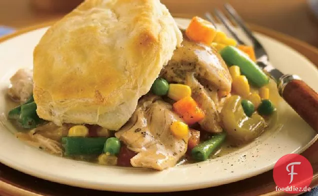 Slow-Cooker Keks Huhn Pot Pie