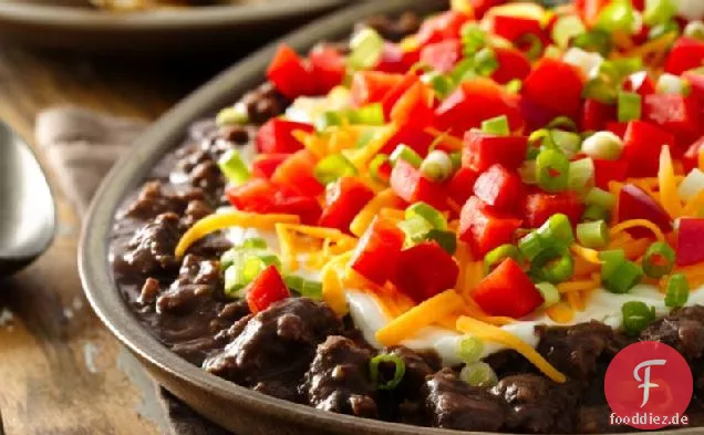 Layered Chorizo Black Bean Dip