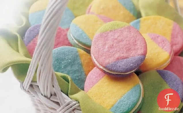 Regenbogen-Ei-Kekse