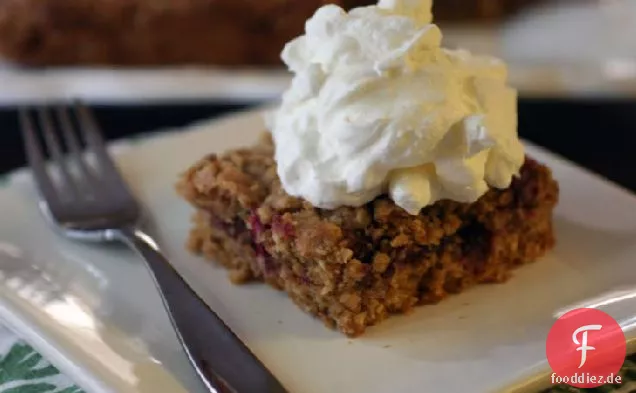 Cranberry-Granatapfel-Haferflocken-Quadrate