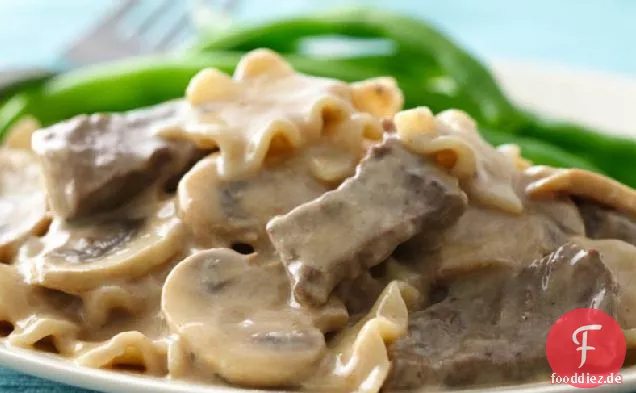 Einfachste Rindfleisch Stroganoff aller Zeiten
