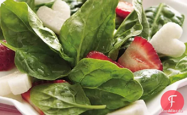 Jicama-Spinatsalat