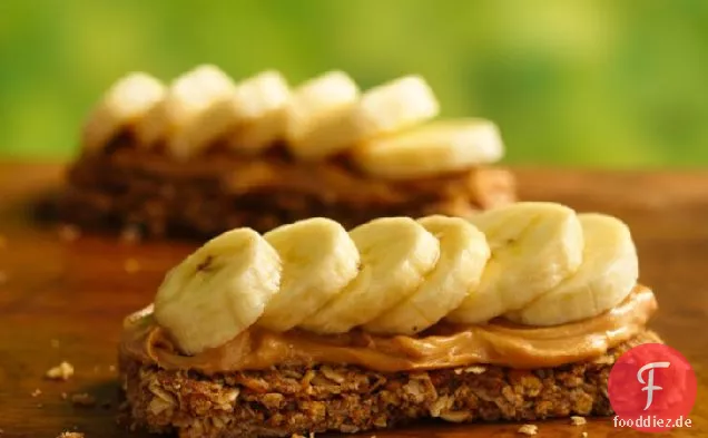 Bananen- und Bananen-Müsliriegel