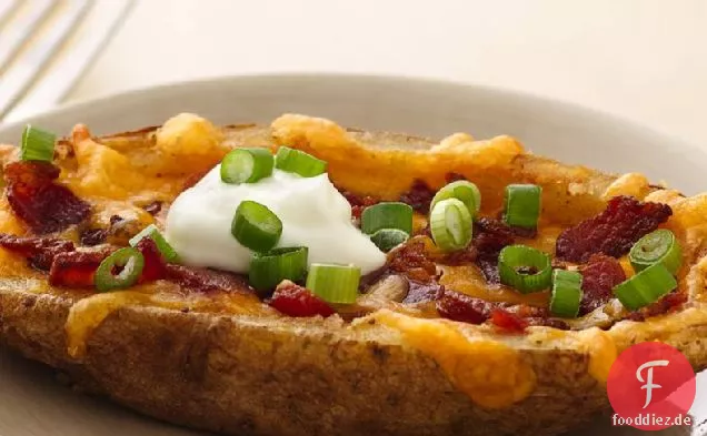 Cheesy Speck Kartoffelschalen