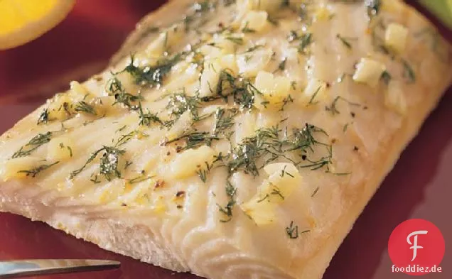 Dill Zitrone-Pfeffer Heilbutt