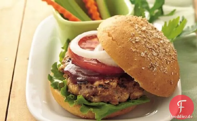 Gegrilltes gegrilltes Rindfleisch und Bohnen-Burger