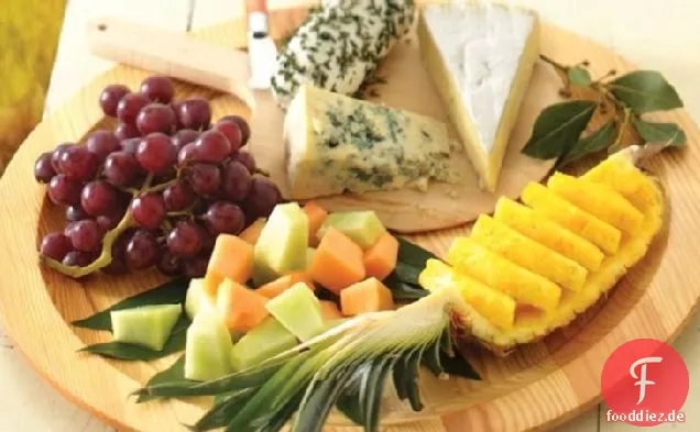 Obst- und Käseplatte