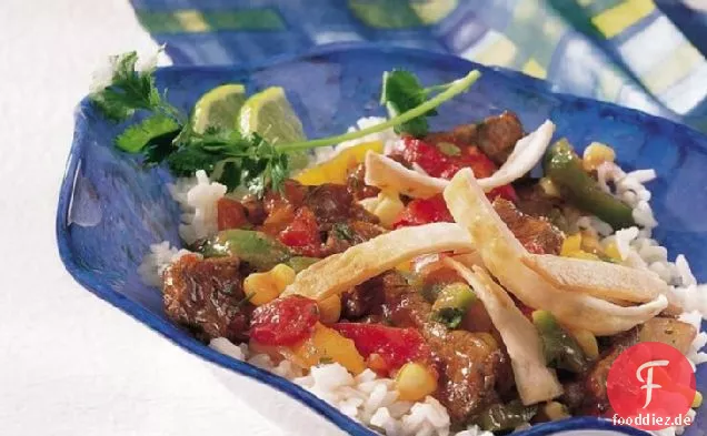 Rindfleisch-Fajita-Schüsseln