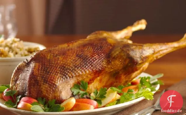 Gänsebraten mit Apfelfüllung