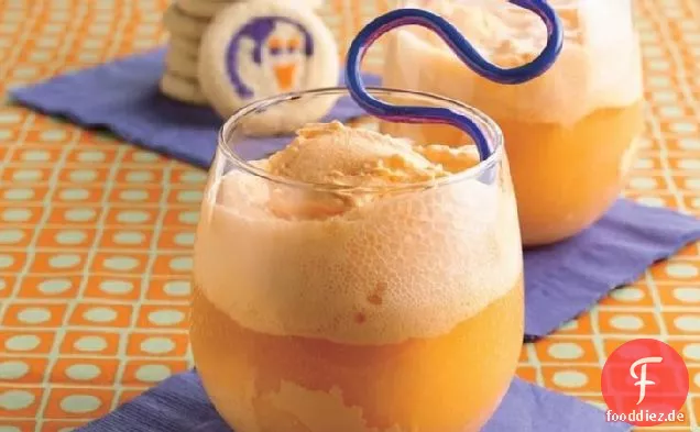 Orange Creme Schwimmt
