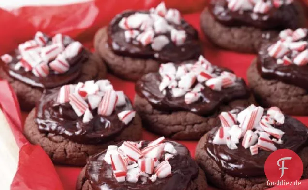 Kuchen Mix Fudgy Pfefferminz Cookies