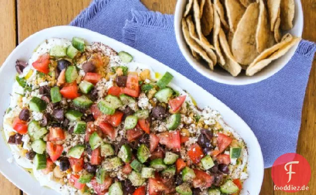 Gehackte Hummus-Dip mit Za ' Atar