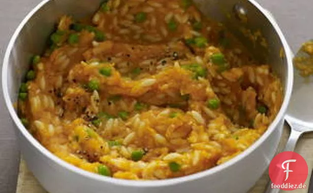 Karotten-und-Erbsen Orzo