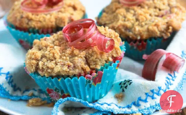 Gewürzte Himbeer-Rhabarber-Muffins