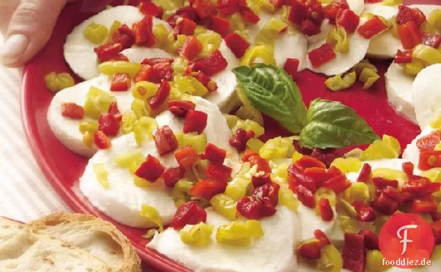 Mozzarella-Platte Pepperoncini