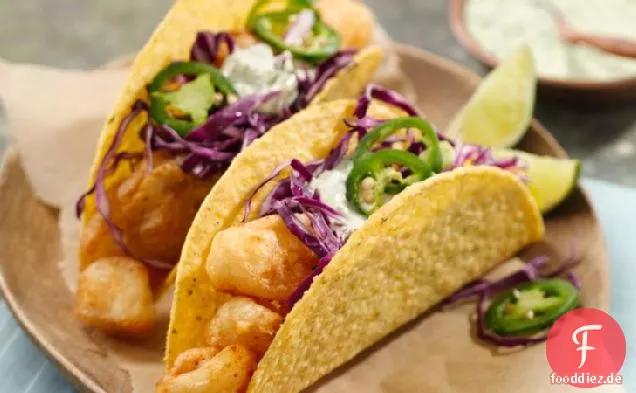 Bier Zerschlagen Fisch-Tacos