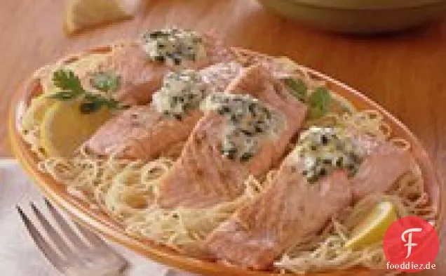 Gebackener Lachs mit Koriander