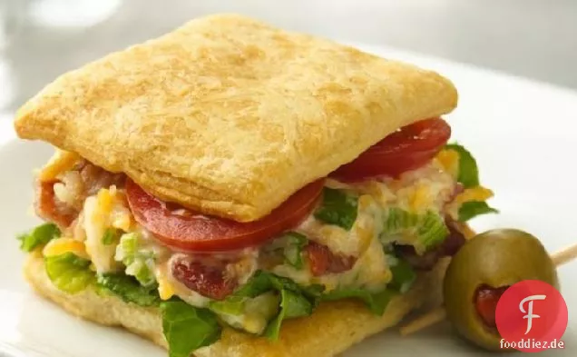 Cheesy Mini BLT Sandwiches