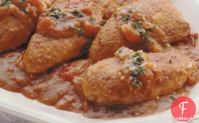 Sautierter Hühnerpaprika