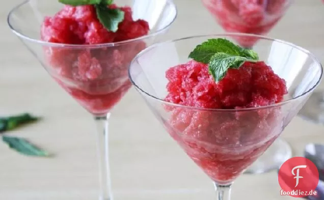 Champagner-Himbeer-Granitas