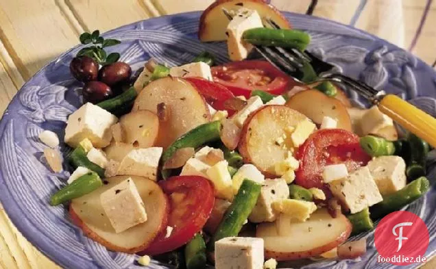 Niçoise-Tofu-Pfanne-Abendessen