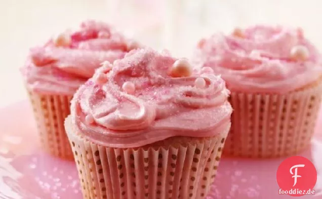 Rosa Champagner Cupcakes