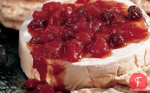 Gingery Cranberry und Birne Chutney