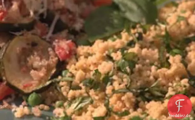 Schnell Herbed Couscous & Erbsen