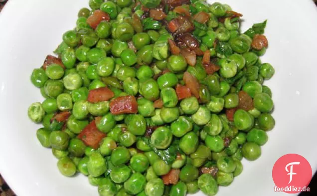 Erbsen Mit Pancetta Und Schalotten
