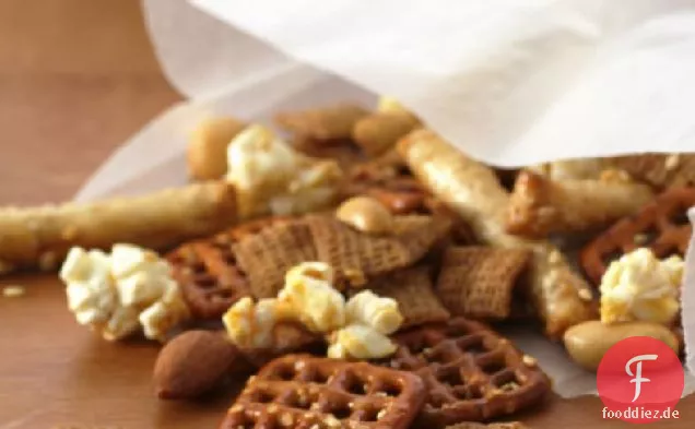 Gebackene Müsli-Honig-Snack-Mischung