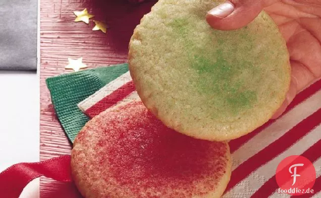 Zuckerplätzchen umrühren und fallen lassen