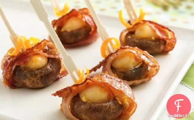 Pilz-Jakobsmuschel-Spieße