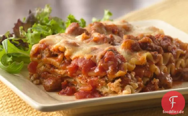 Italienische Wurst Lasagne