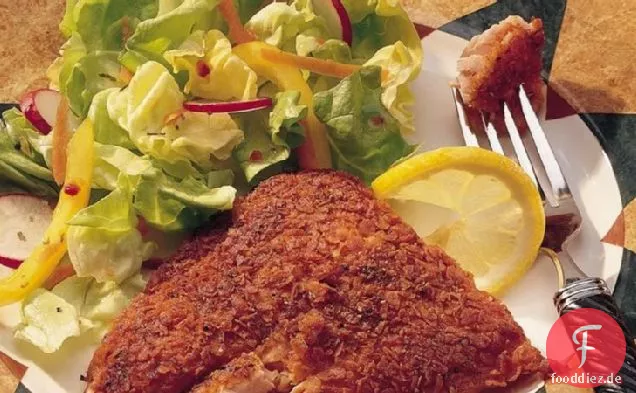 Kartoffel-verkrusteter Lachs