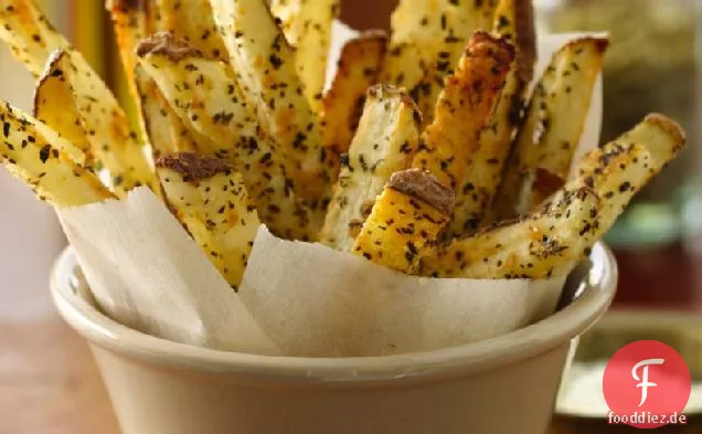 Gebackene Basilikum Frites