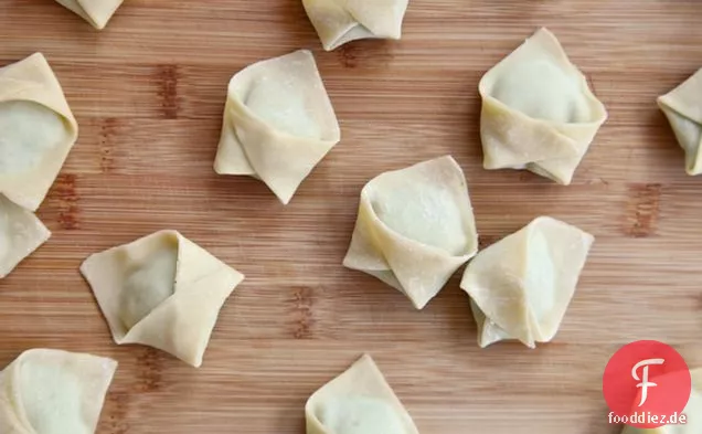 Grüne Erbsen Pesto Ravioli