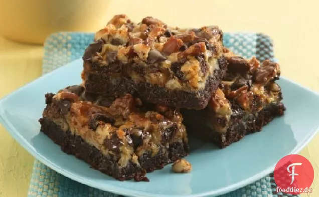 Sechs-Schicht Brownie Bars