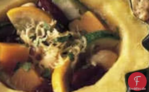 Squash und Bohnensuppe