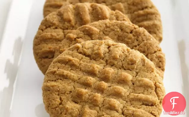 Dünne Erdnussbutter Cookies