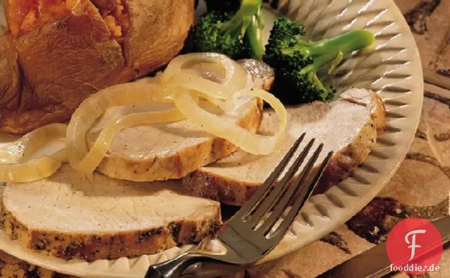 Slow-Cooker Knoblauch Schweinebraten