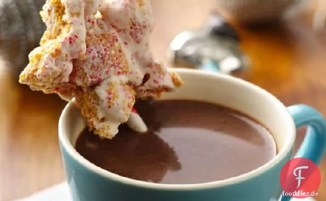 Heiße Schokolade mit Pfefferminze Muddy Buddies Marshmallow Bites