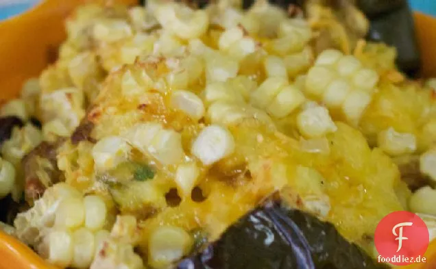 Kartoffel gefüllte Poblano Chilis