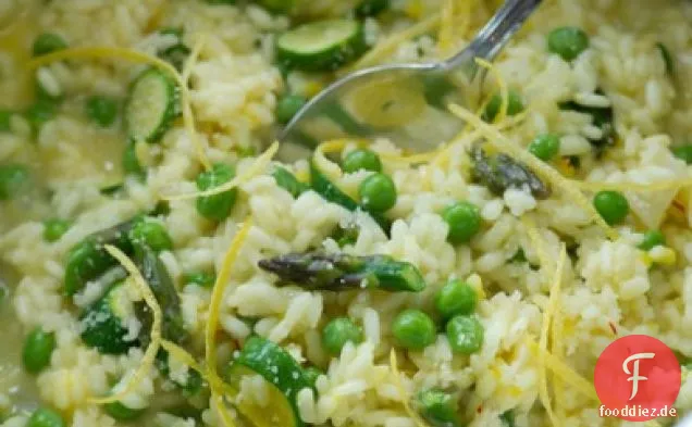 Risotto Mit Frischen Erbsen Und Spargel